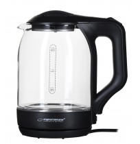 Kettle electric Esperanza YUKON EKK025K (1500W 1.7l, transparent color)