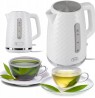 C280B ELDOM Kettle ELLI, capacity 1.7 l, power 2200 W, black, strix, white