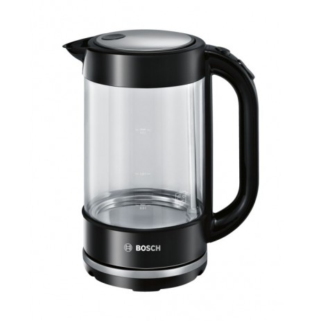 Bosch TWK70B03 electric kettle 1.7 L 2400 W Black, Transparent