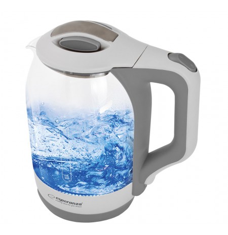 Kettle electric Esperanza YUKON EKK025W (1500W 1.7l, white color)