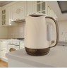 Feel-Maestro MR042 beige electric kettle 1.7 L Beige, Brown 2200 W