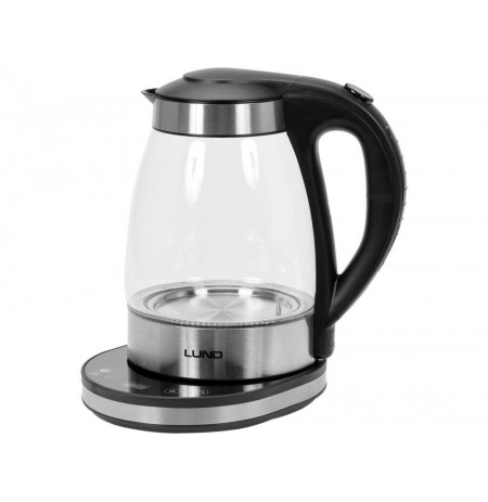 LUND ELECTRIC KETTLE GLASS LED 1.8L TEMPERATURE CONTROL
