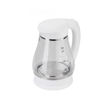 Kettle electric Adler AD 1274 (2200W 1.7l, white color)