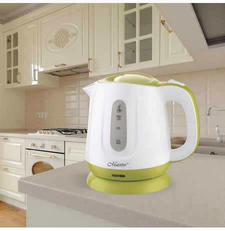 Feel-Maestro MR013 green electric kettle 1 L Green, White 1100 W