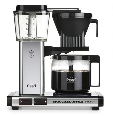 Moccamaster KBG Select Polished Silver Drip coffee maker 1.25 L Fully-auto