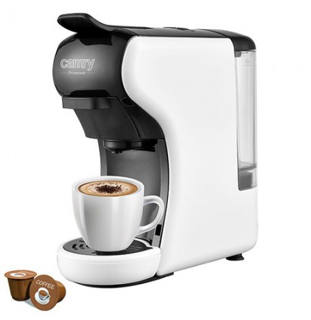 Camry Multi-capsule Espresso machine CR 4414 Pump pressure 19 bar, Ground/Capsule, 1450 W, White/Black