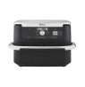 Ninja AF500EU fryer Double 10.4 L Stand-alone 2470 W Hot air fryer Black, Stainless steel
