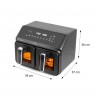 Double fat-free fryer, 2200 W, capacity 8 l, LED display