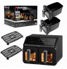 Double fat-free fryer, 2200 W, capacity 8 l, LED display