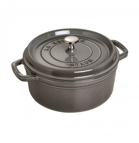 STAUB Cast iron round pot 40500-246-0 3.8l graphite
