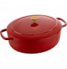Ballarini Bellamonte Oval Cast Iron Casserole - 4.5 ltr, Red