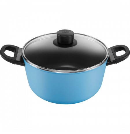 2H pot with lid 24 cm blue