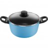 2H pot with lid 24 cm blue