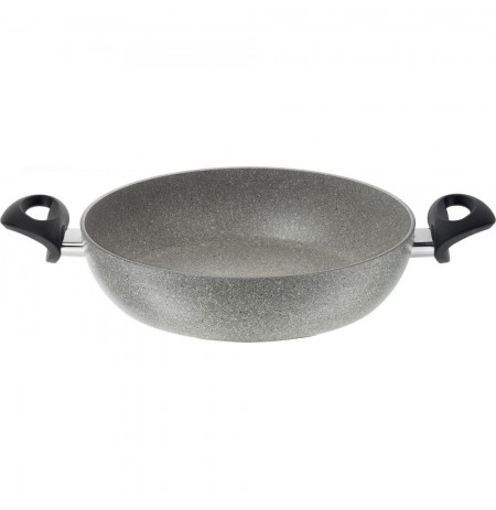 BALLARINI Ferrara deep frying pan with 2 handles granite 24 cm FERG3K0.24D