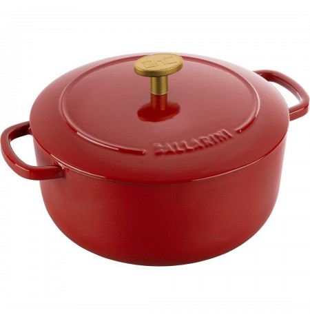 Ballarini Bellamonte Round Cast Iron Pot - Red, 2.6 ltr