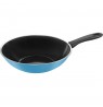 wok 28 cm blue