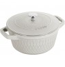 Staub Round Cast Iron Pot - 2.3 ltr, White Truffle