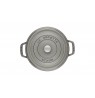 Staub round cast iron pot - Graphite, 2.2 ltr