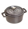 Staub round cast iron pot - Graphite, 2.2 ltr