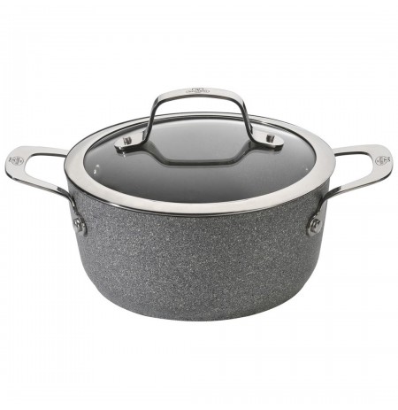 Puodas BALLARINI Salina Granitium su dangčiu, granito 24 cm 75002-829-0