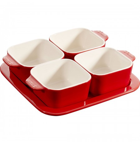 STAUB 5 PIECE APPETIZER SET 40511-119-0 - RED 500 ML