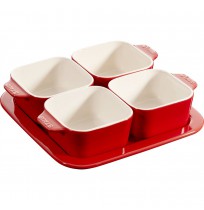 STAUB 5 PIECE APPETIZER SET 40511-119-0 - RED 500 ML
