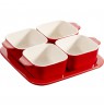 STAUB 5 PIECE APPETIZER SET 40511-119-0 - RED 500 ML