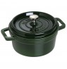 Staub Round Cast Iron Pot - Green, 2.2 ltr