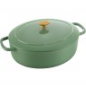 Ballarini Bellamonte Oval Cast Iron Casserole - 4.5 ltr, Green
