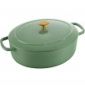 Ballarini Bellamonte Oval Cast Iron Casserole - 4.5 ltr, Green