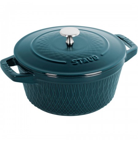 Staub Round Cast Iron Pot - 2.3 ltr, Marine