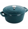 Staub Round Cast Iron Pot - 2.3 ltr, Marine