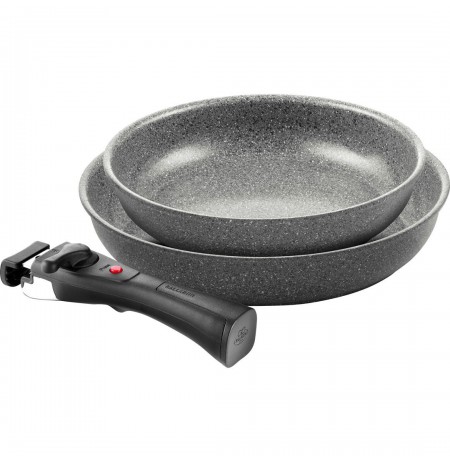 set of 2 frying pans (24 + 28 cm) 1H