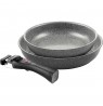 set of 2 frying pans (24 + 28 cm) 1H