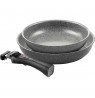 set of 2 frying pans (24 + 28 cm) 1H