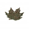 Set of 2 Sfogliami maple leaf platters - Green, 15 cm