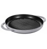 STAUB round cast iron grill pan with two handles 40509-522-0 - graphite 26 cm