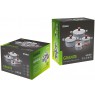 PROMIS Set of pots GRANITE, saucepan 16 cm, pots 20,24,28 brown handles