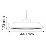 Aluminium radiant ceiling heater 1500W NEO Tools 90-037