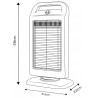 Halogen infrared heater 400/800/1200W