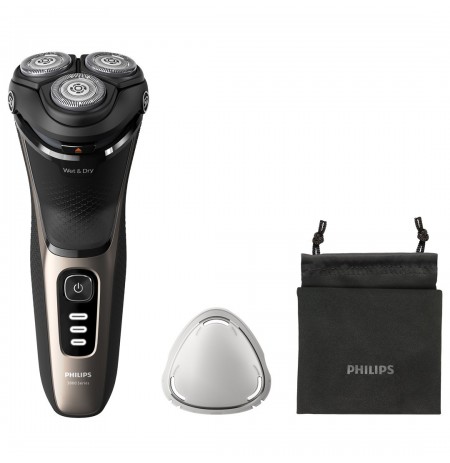 Philips S3242/12 men's shaver Rotation shaver Trimmer Black, Gold