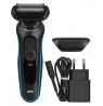 Braun | Shaver | 51-M1000S | Operating time (max) 50 min | Wet & Dry | Lithium Ion | Black/Blue
