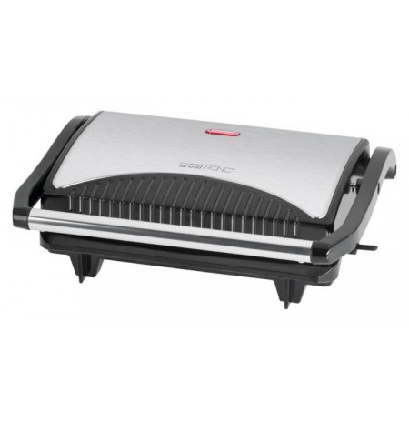 Elektrinis grilis Clatronic MG 3519 (700W stołowy-zamykany, czarno-srebrny)
