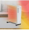 Extralink NY-25W1 | Electric oil-filled radiator | 2500W, 11 ribs