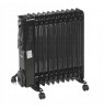 OIL-FILLED RADIATOR 11-FIN 2500W BLACK