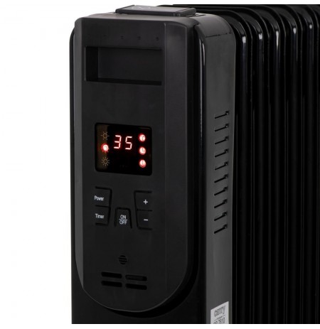 Electric oil heater with remote control CAMRY CR 7814 13 fins, 2500 W black