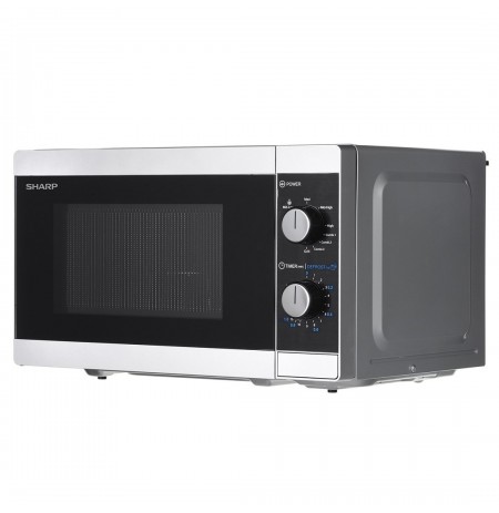 Cooker microwave SHARP YC-MG01E-S (800W, 20l, silver color)