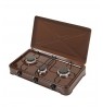 Ravanson K-03BR Adjustable gas cooker 3 burners brown