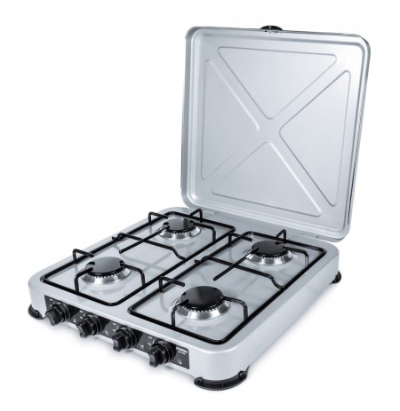 PROMIS KG400 Four-burner gas stove silver