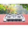 PROMIS KG400 Four-burner gas stove silver